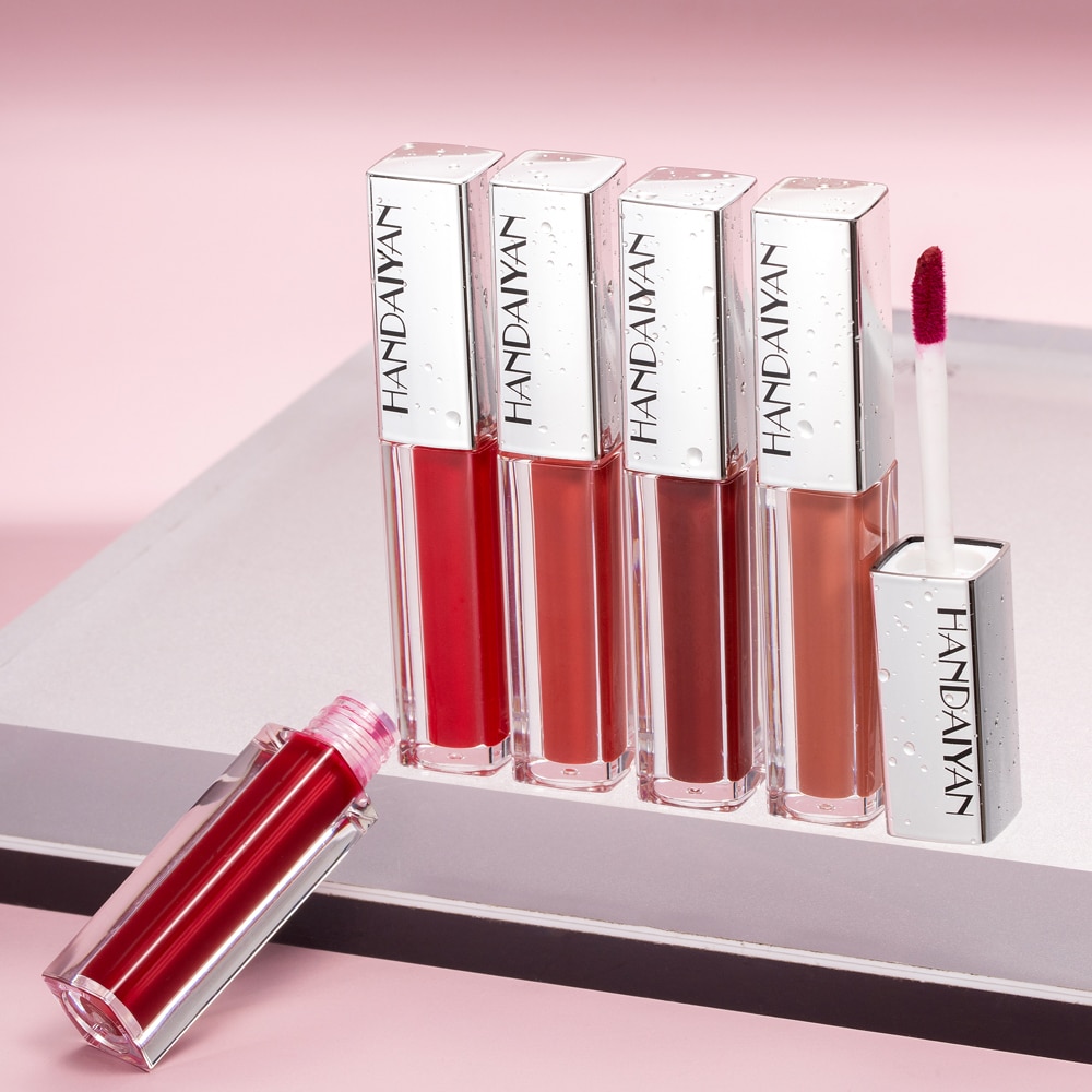 12 Colors Lipstick Natural Waterproof Matte Lip Gloss Long 